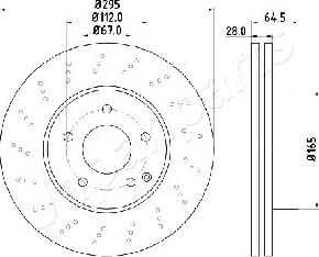 Japanparts DI-0519 - Bremžu diski www.autospares.lv