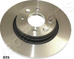 Japanparts DI-035 - Bremžu diski www.autospares.lv