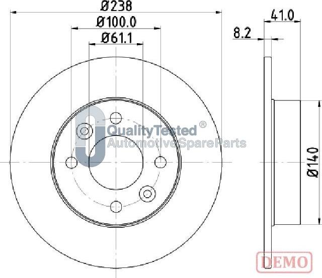 Japanparts DI0700JM - Bremžu diski www.autospares.lv