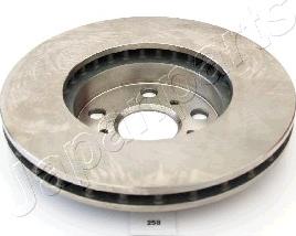 Japanparts DI-258 - Bremžu diski www.autospares.lv