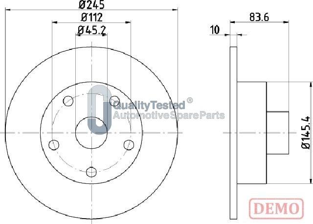 Japanparts DP0906JM - Bremžu diski www.autospares.lv