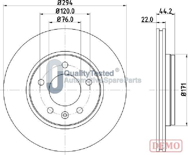 Japanparts DP0925JM - Bremžu diski www.autospares.lv