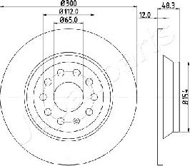 Japanparts DP-0920 - Bremžu diski www.autospares.lv