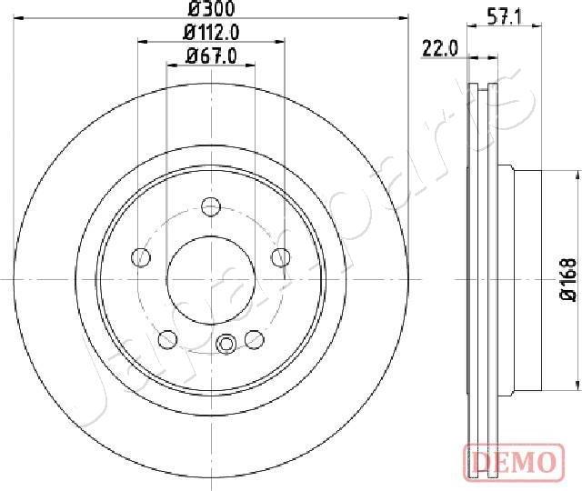 Japanparts DP-0510C - Bremžu diski www.autospares.lv