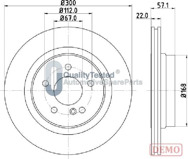 Japanparts DP0510JM - Bremžu diski www.autospares.lv