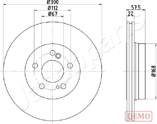 Japanparts DP-0517C - Bremžu diski www.autospares.lv