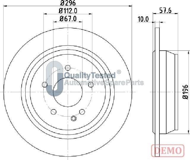 Japanparts DP0532JM - Bremžu diski www.autospares.lv