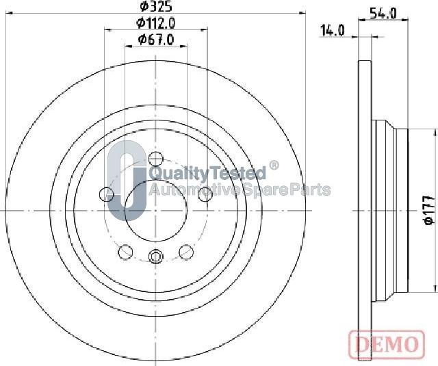 Japanparts DP0521JM - Bremžu diski www.autospares.lv