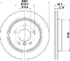 Japanparts DP-0114 - Bremžu diski autospares.lv