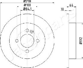 Japanparts DP-0132 - Bremžu diski www.autospares.lv