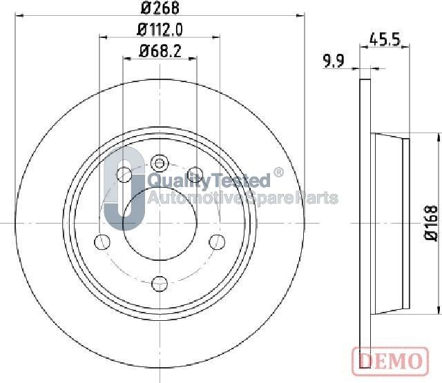 Japanparts DP0306JM - Bremžu diski www.autospares.lv