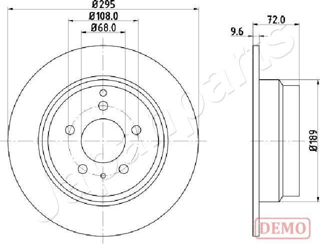 Japanparts DP-0319C - Bremžu diski www.autospares.lv