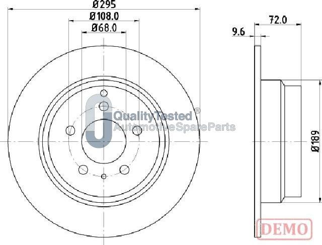 Japanparts DP0319JM - Bremžu diski www.autospares.lv