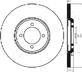 Japanparts DP-0318 - Bremžu diski www.autospares.lv