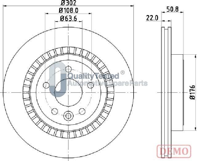 Japanparts DP0325JM - Bremžu diski www.autospares.lv