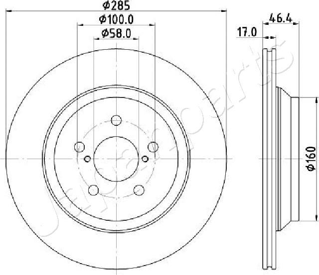 Japanparts DP-713C - Bremžu diski www.autospares.lv