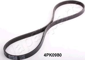 Japanparts DV-4PK0980 - V-Ribbed Belt www.autospares.lv