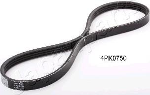 Japanparts DV-4PK0750 - V-Ribbed Belt www.autospares.lv