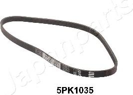 Japanparts DV-5PK1035 - Поликлиновой ремень www.autospares.lv