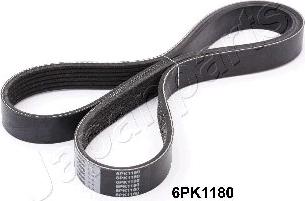 Japanparts DV-6PK1180 - V-Ribbed Belt www.autospares.lv