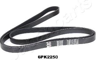 Japanparts DV-6PK2250 - V-Ribbed Belt www.autospares.lv