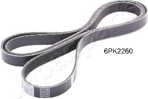 Japanparts DV-6PK2260 - V-Ribbed Belt www.autospares.lv