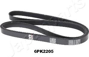 Japanparts DV-6PK2205 - Поликлиновой ремень www.autospares.lv