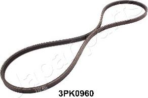 Japanparts DV-3PK0960 - Поликлиновой ремень www.autospares.lv