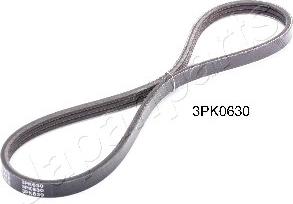 Japanparts DV-3PK0630 - Поликлиновой ремень www.autospares.lv