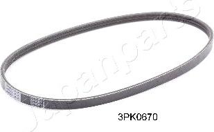 Japanparts DV-3PK0670 - Ķīļrievu siksna www.autospares.lv