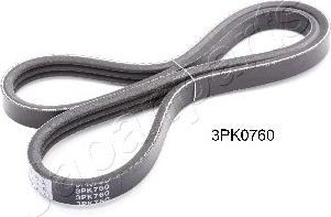 Japanparts DV-3PK0760 - Поликлиновой ремень www.autospares.lv