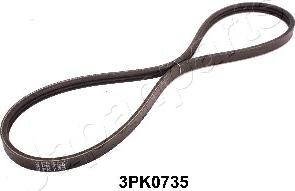 Japanparts DV-3PK0735 - V-Ribbed Belt www.autospares.lv