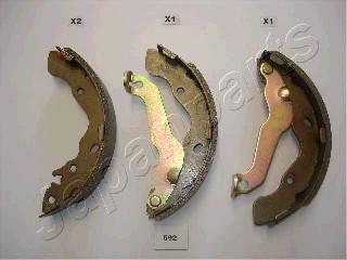 Japanparts GF-592AF - Brake Shoe Set www.autospares.lv