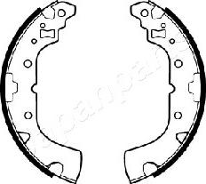 Japanparts GF-523AF - Bremžu loku komplekts autospares.lv