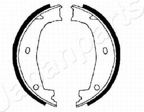 Japanparts GF-0101AF - Bremžu loku kompl., Stāvbremze autospares.lv