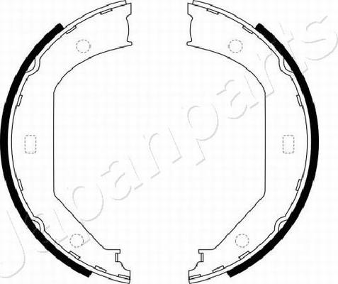 Japanparts GF-0102AF - Bremžu loku kompl., Stāvbremze autospares.lv