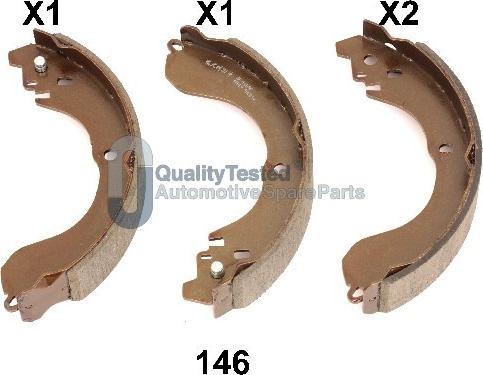 Japanparts GF146JM - Bremžu loku komplekts www.autospares.lv