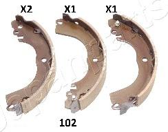 Japanparts GF-102AF - Bremžu loku komplekts autospares.lv