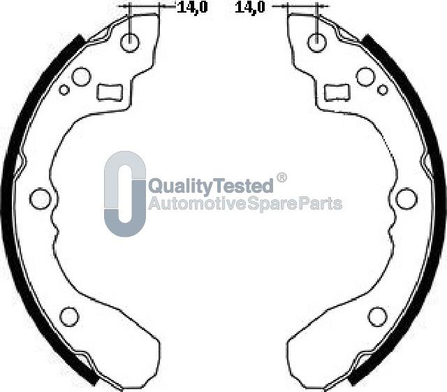 Japanparts GF398JM - Bremžu loku komplekts www.autospares.lv