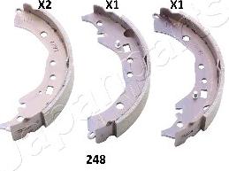 Japanparts GF-248AF - Bremžu loku komplekts www.autospares.lv