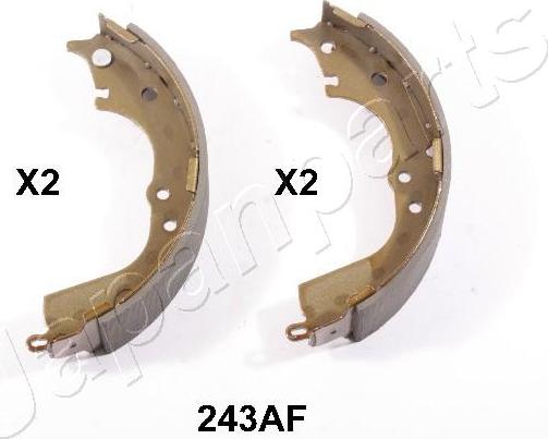 Japanparts GF-243AF - Bremžu loku komplekts www.autospares.lv