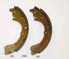 Japanparts GF-206AF - Brake Shoe Set www.autospares.lv