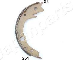 Japanparts GF-231AF - Brake Shoe Set, parking brake www.autospares.lv