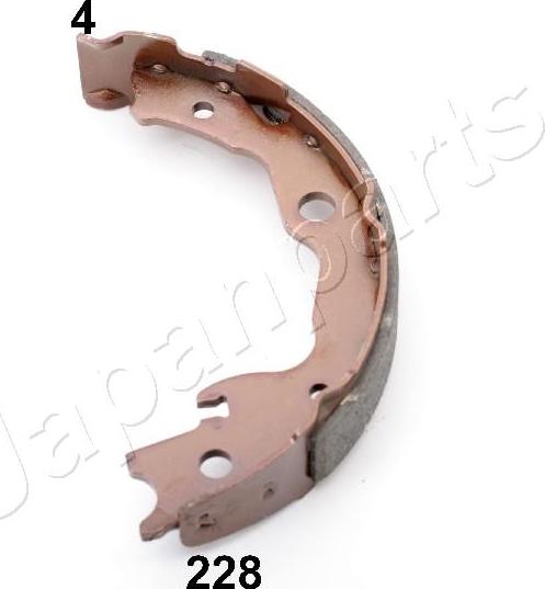 Japanparts GF-228AF - Brake Shoe Set, parking brake www.autospares.lv