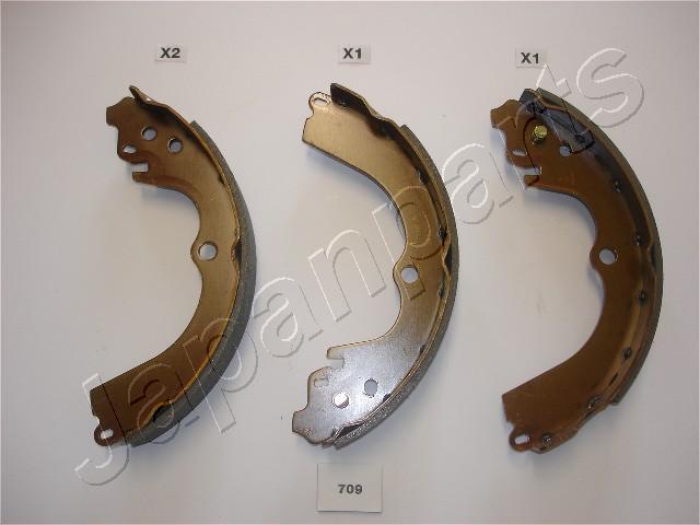 Japanparts GF-709AF - Комплект тормозных колодок, барабанные www.autospares.lv