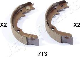 Japanparts GF-713AF - Brake Shoe Set, parking brake www.autospares.lv