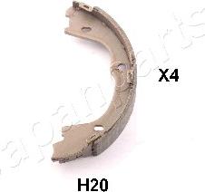 Japanparts GF-H20AF - Brake Shoe Set, parking brake www.autospares.lv