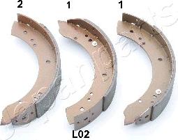 Japanparts GF-L02AF - Bremžu loku komplekts www.autospares.lv