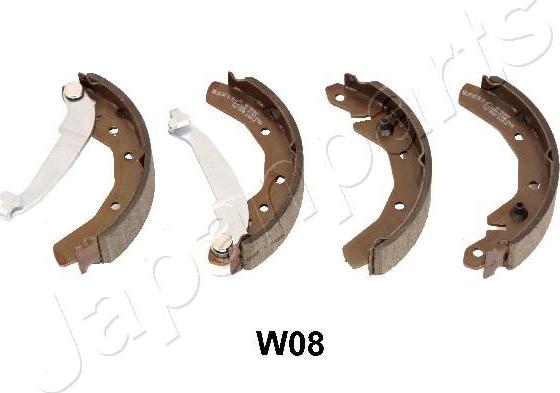 Japanparts GF-W08AF - Bremžu loku komplekts www.autospares.lv