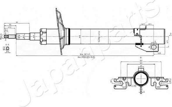 Japanparts MM-00552 - Shock Absorber www.autospares.lv